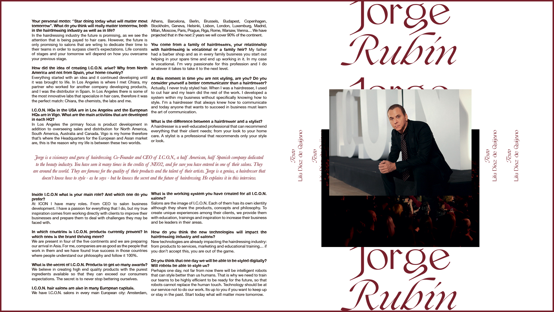 Jorge Rubín, fundador de I.C.O.N. Products en Neo2